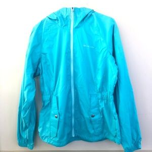 Columbia blue rain jacket sz MEDIUM